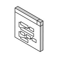 program hierarchy isometric icon vector illustration