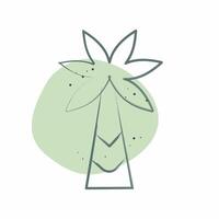 Icon Palm Tree. related to Kenya symbol. Color Spot Style. simple design editable. simple illustration vector