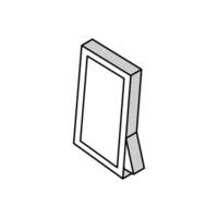 for hallway mirror isometric icon vector illustration