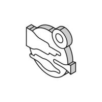 researching new planet isometric icon vector illustration