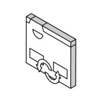 index to information converter isometric icon vector illustration