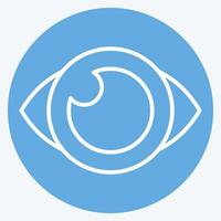 Icon Eye Catching Design. related to Creative Concept symbol. blue eyes style. simple design editable. simple illustration vector