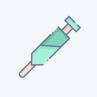 Icon Vaccination. related to Medical symbol. doodle style. simple design editable. simple illustration vector