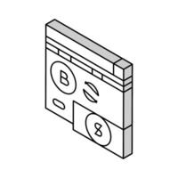 crowdfunding ico isometric icon vector illustration