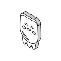 happy tooth isometric icon vector illustration