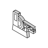 sawmill equipment isometric icon vector illustration