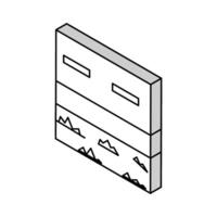 road drainage system isometric icon vector illustration