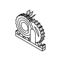 cutting equipment isometric icon vector illustration
