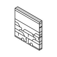 car transport parking isometric icon vector illustration