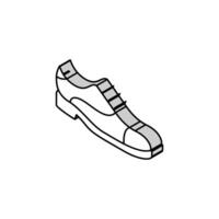 cuero zapato cuidado isométrica icono vector ilustración