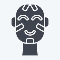 Icon Massai. related to Kenya symbol. glyph style. simple design editable. simple illustration vector