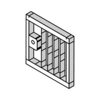 prison law dictionary isometric icon vector illustration