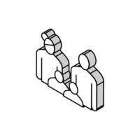 family law dictionary isometric icon vector illustration