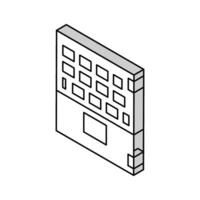 enfriamiento farmacéutico producción isométrica icono vector ilustración