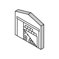 almacén entrega Servicio isométrica icono vector ilustración