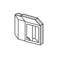 cosmético conjunto caja isométrica icono vector ilustración