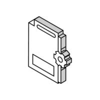 audit of operational processes and internal control systems isometric icon vector illustration