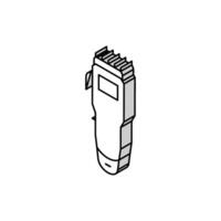 trimmer gadget isometric icon vector illustration