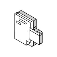 audit of annual and consolidated financial statements isometric icon vector illustration