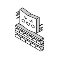 reading room booking in library isometric icon vector illustration