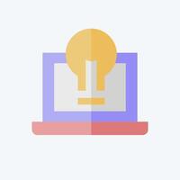 Icon Presentation. related to Creative Concept symbol. flat style. simple design editable. simple illustration vector