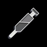 Icon Vaccination. related to Medical symbol. glossy style. simple design editable. simple illustration vector