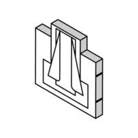 reinforcement in foundation isometric icon vector illustration