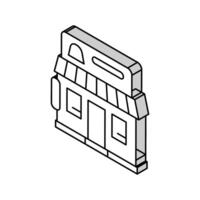 candy store isometric icon vector illustration