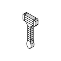 razor tool isometric icon vector illustration