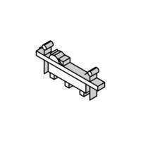 saw for cut tree timber isometric icon vector illustration