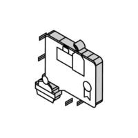 presentation webinar reputation management isometric icon vector illustration