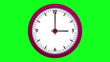 a wall clock, with running time pointer video