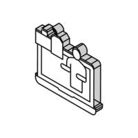 blogging reputation management isometric icon vector illustration
