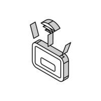 wifi router isometric icon vector illustration