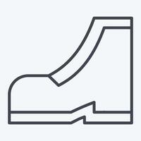 Icon Shoes. related to Fashion symbol. line style. simple design editable. simple illustration vector