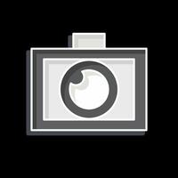 Icon Photo Editor. related to Creative Concept symbol. glossy style. simple design editable. simple illustration vector