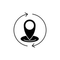 resettlement concept line icon. Simple element illustration. resettlement concept outline symbol design. vector