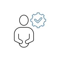 capability concept line icon. Simple element illustration. capability concept outline symbol design. vector