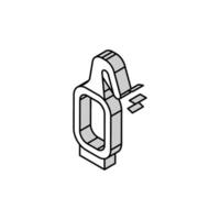 wingsuit sport tool isometric icon vector illustration