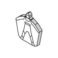 wingsuit extreme active sportsman isometric icon vector illustration