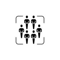 population control concept line icon. Simple element illustration. population control concept outline symbol design. vector