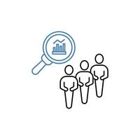 census concept line icon. Simple element illustration. census concept outline symbol design. vector