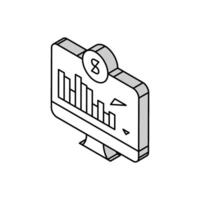 maintaining minimum required account balance isometric icon vector illustration