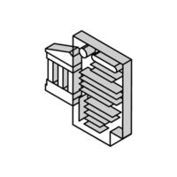 posibilidad de utilizando varios bancario productos isométrica icono vector ilustración