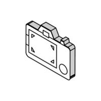 screen photo camera gadget isometric icon vector illustration