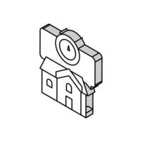 short term rent isometric icon vector illustration