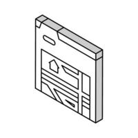 location of area isometric icon vector illustration