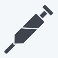 Icon Vaccination. related to Medical symbol. glyph style. simple design editable. simple illustration vector