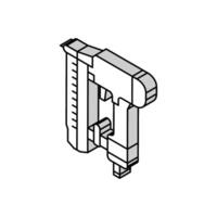 nailer tool isometric icon vector illustration