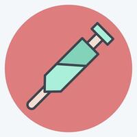 Icon Vaccination. related to Medical symbol. color mate style. simple design editable. simple illustration vector